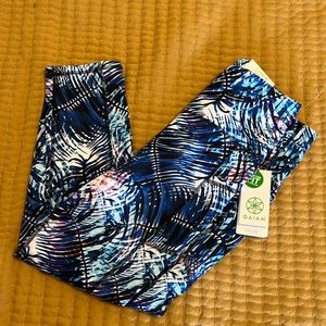 NWT GAIAM OM High-Rise Yoga 7/8 Leggings